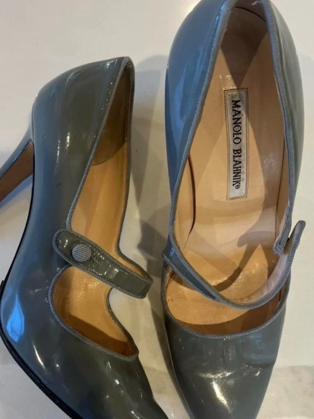 Manolo Blahnik Patent Leather Heels - Picture 8 of 8
